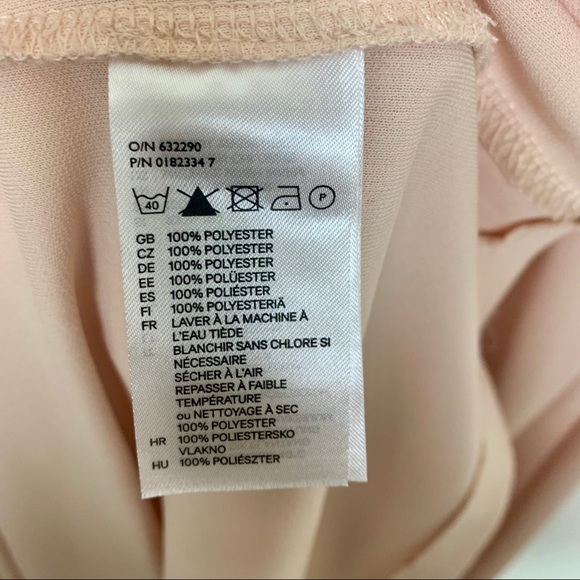 H&M Blush Goddess Maxi Dress size 2 Bridesmaid - Picture 3 of 5